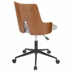 Best Sale 😀 LumiSource Stella Office Chair, Walnut Wood And Gray 😍 -COASTER Shop 02d1b4d20b842bff 5753 w800 h800 b1 p0