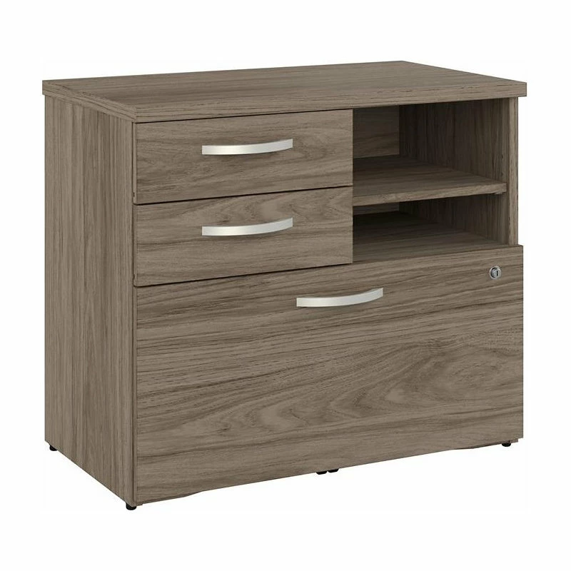 Cheap 🧨 Bush Business Furniture Hybrid Office Storage Cabinet With Drawers In Modern Hickory - Engineered Wood ❤️ 1 Cheap 🧨 Bush Business Furniture Hybrid Office Storage Cabinet With Drawers In Modern Hickory - Engineered Wood ❤️