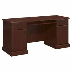 Discount 🔥 Kathy Ireland Office By Bush Furniture Kathy Ireland Office By Bennington Credenza In Harvest Cherry 🤩