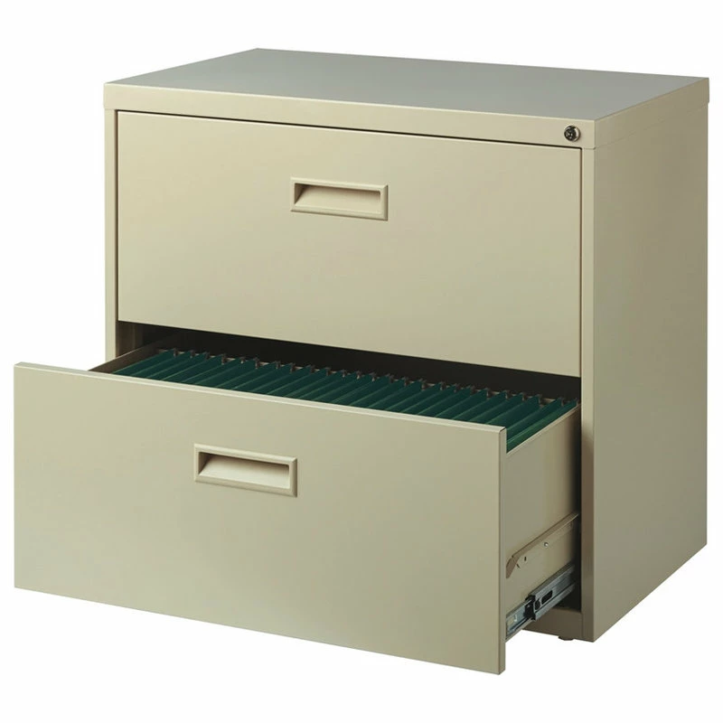 Wholesale 🎉 Hirsh Industries LLC Hirsh 30"W Metal 2 Drawer Lateral File Cabinet Set Beige With Front/Back Rails ⭐ 3 Wholesale 🎉 Hirsh Industries LLC Hirsh 30"W Metal 2 Drawer Lateral File Cabinet Set Beige With Front/Back Rails ⭐ - Image 3