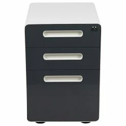 New 🔥 Offex 3-Drawer Filing Cabinet With Letter/Legal Drawer, White/Charcoal Faceplate 🌟 -COASTER Shop 0e811fd20eb024b7 9626 w800 h800 b1 p0