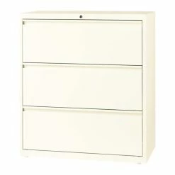 Cheapest 🥰 Hirsh Industries LLC Hirsh 36-in Wide HL10000 Series Metal 3 Drawer Lateral File Cabinet Off White ⭐