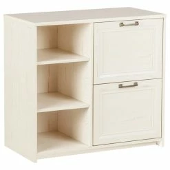 Discount ❤️ Saint Birch Salisbury 2-Door Modern Wood File Cabinet In Antique White 🤩