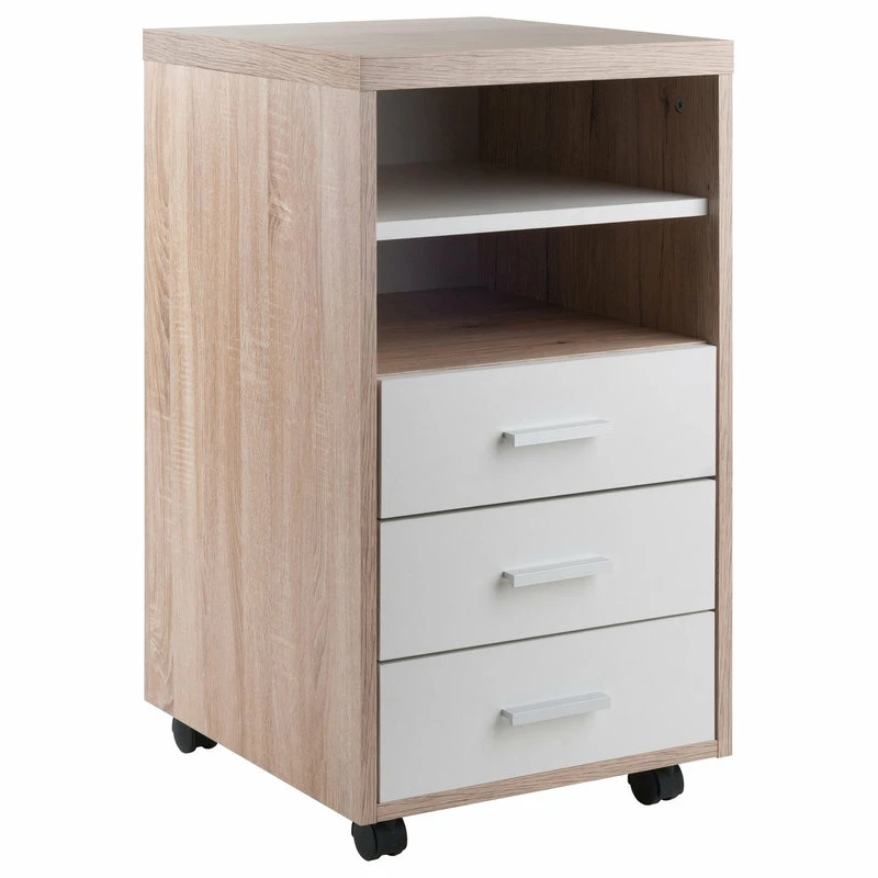 Discount 🎉 Winsome Kenner Mobile Storage Cabinet, 3-Drawer, 2-Shelf, Reclaimed Wood/White Finish ❤️ 1 Discount 🎉 Winsome Kenner Mobile Storage Cabinet, 3-Drawer, 2-Shelf, Reclaimed Wood/White Finish ❤️