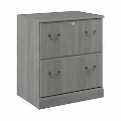 Coupon ๐ Bush Business Furniture Saratoga 2 Drawer Lateral File Cabinet In Modern Gray - Engineered Wood ๐ฅฐ