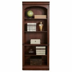 Hot Sale 🔥 Liberty Furniture Industries, Inc. Brayton Manor Dark Brown Jr Executive Open Bookcase 💯