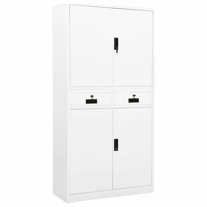 Hot Sale ❤️ Vida XL LLC VidaXL Office Cabinet White 70.9" Steel Office File Storage Cabinet Furniture 😉 1 Hot Sale ❤️ Vida XL LLC VidaXL Office Cabinet White 70.9" Steel Office File Storage Cabinet Furniture 😉