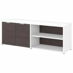 Flash Sale 🌟 Bush Business Furniture Jamestown Low Storage Cabinet With Doors And Shelves 🎁