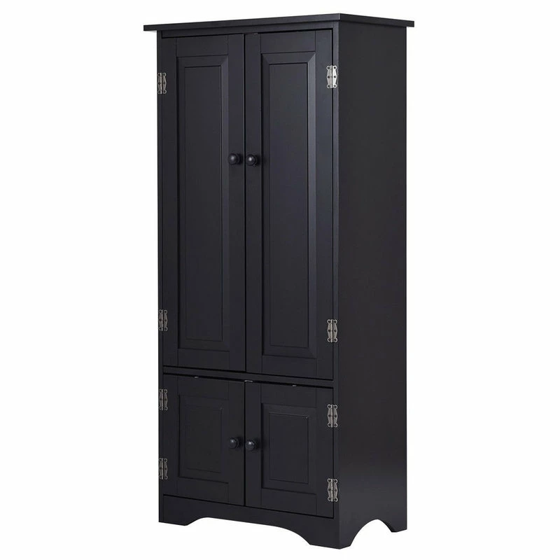 Budget ๐ Imtinanz Antique Accent Storage Cabinet With Adjustable Shelves, Black ๐ 1 Budget ๐ Imtinanz Antique Accent Storage Cabinet With Adjustable Shelves, Black ๐