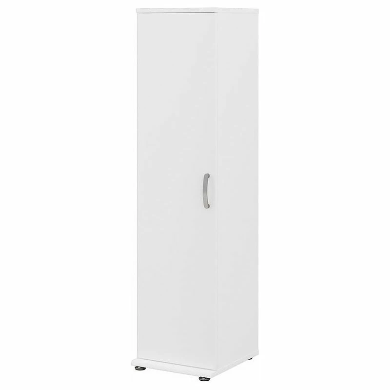 New 💯 Bush Business Furniture Universal Tall Narrow Storage Cabinet In White - Engineered Wood 🎁 1 New 💯 Bush Business Furniture Universal Tall Narrow Storage Cabinet In White - Engineered Wood 🎁