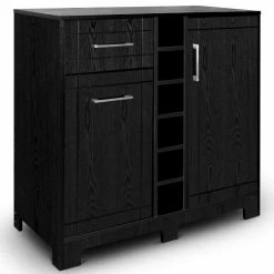 Best deal 🥰 BELLEZE Freestanding Wine Rack Buffet & Storage Cabinet, Black 😉 -COASTER Shop 1751aae30066e382 6521 w800 h800 b1 p0