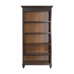 Best deal ๐คฉ Martin Furniture Hartford Wood Bookcase In Two Tone Distressed Black ๐
