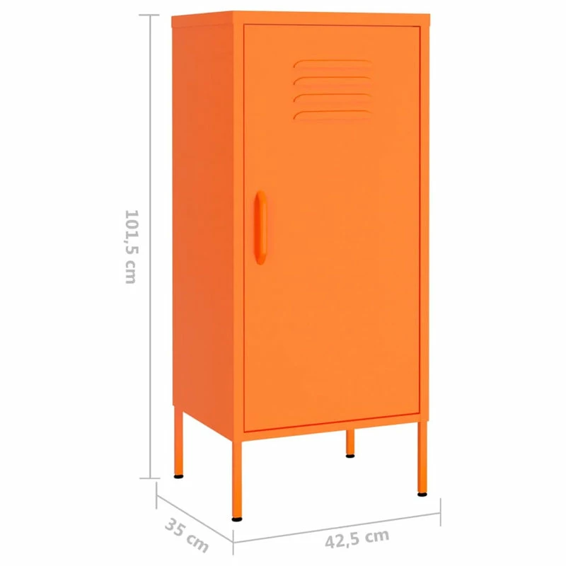 Cheapest 🤩 Vida XL LLC VidaXL Storage Cabinet Orange Steel Bookcase Display Book Cabinet Furniture 🤩 8 Cheapest 🤩 Vida XL LLC VidaXL Storage Cabinet Orange Steel Bookcase Display Book Cabinet Furniture 🤩 - Image 8