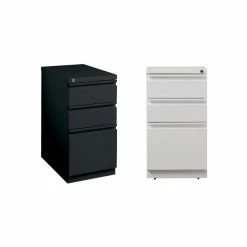 Buy 🌟 Hirsh Industries LLC Set Of 2 Value Pack 3 Drawer Filing Cabinets In Black And White ❤️