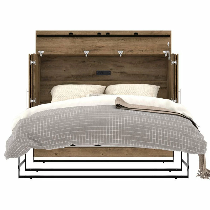 Cheapest โจ Pur By Bestar Full Cabinet Bed With Mattress In Rustic Brown ๐ 5 Cheapest โจ Pur By Bestar Full Cabinet Bed With Mattress In Rustic Brown ๐ - Image 5