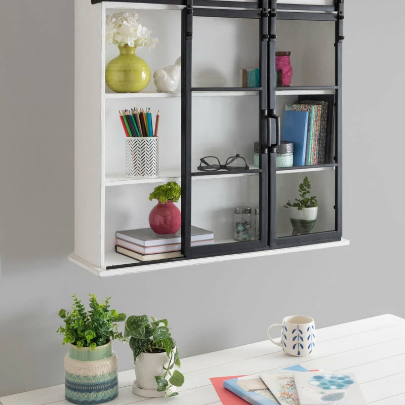 Promo โญ Uniek Barnhardt Wood Decorative Cabinet With Sliding Glass Doors, White ๐ฅ 8 Promo โญ Uniek Barnhardt Wood Decorative Cabinet With Sliding Glass Doors, White ๐ฅ - Image 8