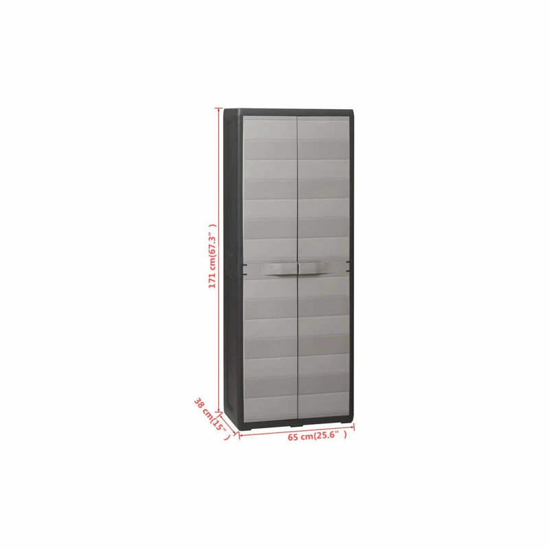 Top 10 ๐งจ Vida XL LLC VidaXL Garden Storage Cabinet With 3 Shelves Black And Gray 25.6"x15"x67.3" ๐ 9 Top 10 ๐งจ Vida XL LLC VidaXL Garden Storage Cabinet With 3 Shelves Black And Gray 25.6"x15"x67.3" ๐ - Image 9