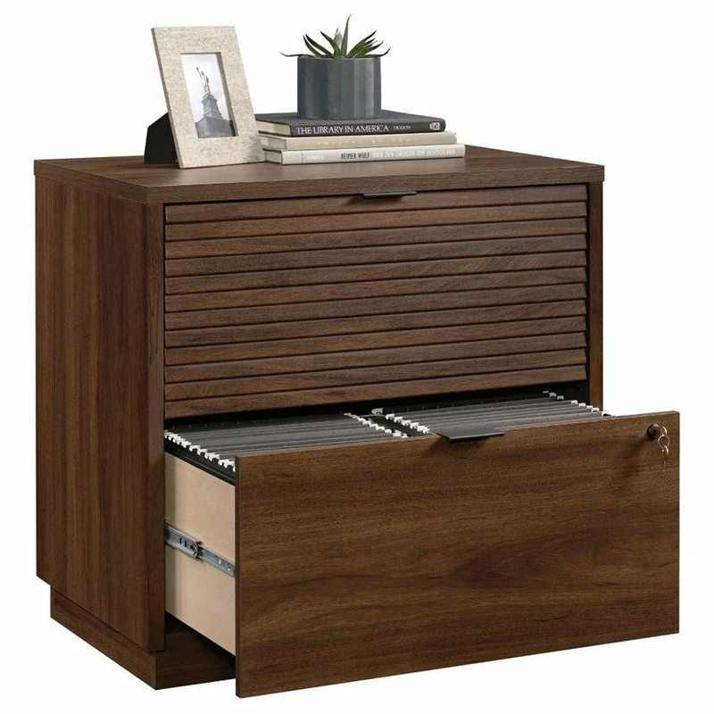 Discount π Sauder Englewood 2 Drawer Wooden Lateral File In Spiced Mahogany π 4 Discount π Sauder Englewood 2 Drawer Wooden Lateral File In Spiced Mahogany π - Image 4