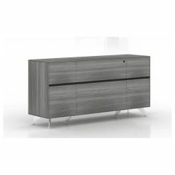 Deals ❤️ Unique Furniture 350 Credenza With File And Drawer 63x32", Gray 🛒