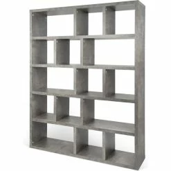 Budget โจ TemaHome Berlin 5 Level Bookcase 150 Cm, Concrete ๐