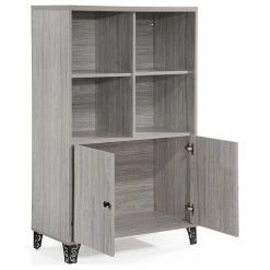 Flash Sale 💯 GDFStudio GDF Studio Justina Mid Century Modern Finished Fiberboard Cabinet, Gray Oak 🥰 -COASTER Shop 2711c2f901e4e7ee 2531 w800 h800 b1 p0