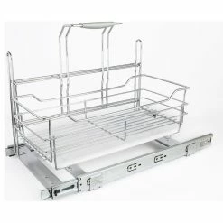 Wholesale 👏 Hardware Resources SCPO2-R Pull Out Cabinet Shelf - Chrome 🛒