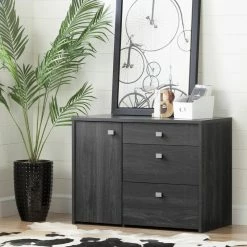 Deals 🔥 South Shore Furniture South Shore Interface Storage Unit With File Drawer, Gray Oak 👏 -COASTER Shop 3f21423c09236351 2097 w800 h800 b0 p0
