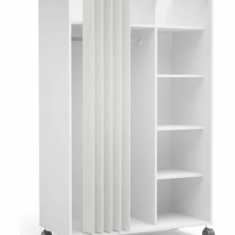 Budget 🔔 Tvilum Lola 4 Cubby Mobile Curtain Storage Unit In White And Natural 🎁 2 Budget 🔔 Tvilum Lola 4 Cubby Mobile Curtain Storage Unit In White And Natural 🎁 - Image 2
