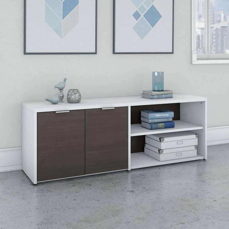 Flash Sale 🌟 Bush Business Furniture Jamestown Low Storage Cabinet With Doors And Shelves 🎁 2 Flash Sale 🌟 Bush Business Furniture Jamestown Low Storage Cabinet With Doors And Shelves 🎁 - Image 2