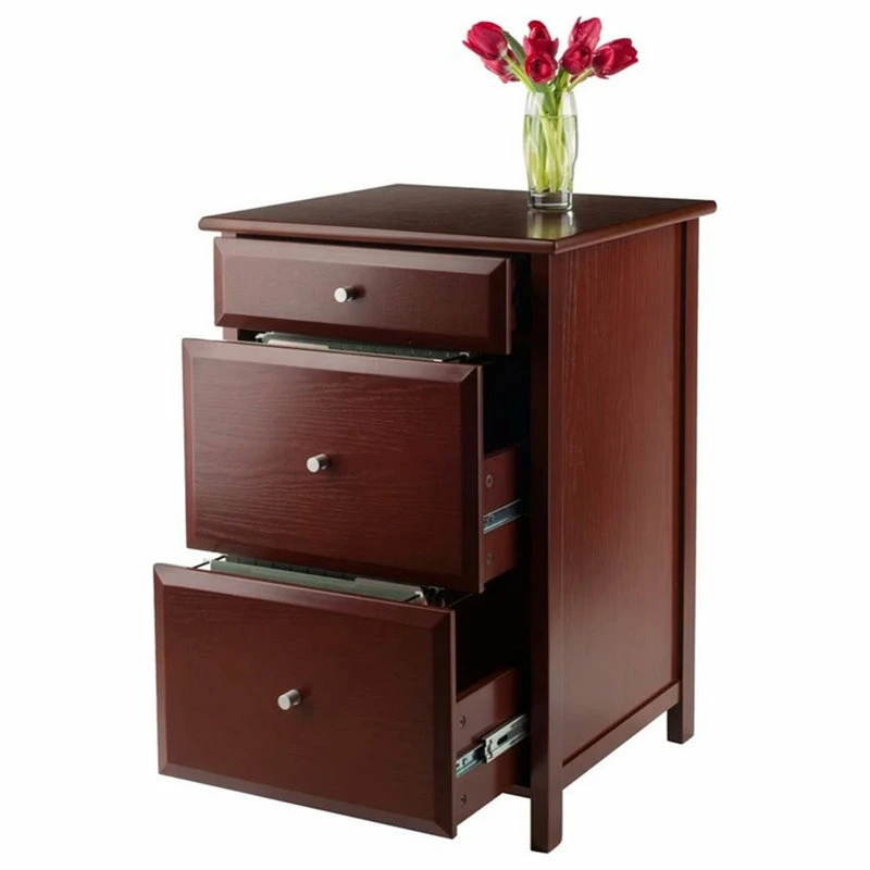Outlet ๐ฅ Winsome Delta 3 Drawer File Cabinet In Walnut โจ 3 Outlet ๐ฅ Winsome Delta 3 Drawer File Cabinet In Walnut โจ - Image 3
