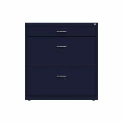 Wholesale ✨ Hirsh Industries LLC Space Solutions 30"W Metal 3 Drawer Home Office File Cabinet Navy ✔️