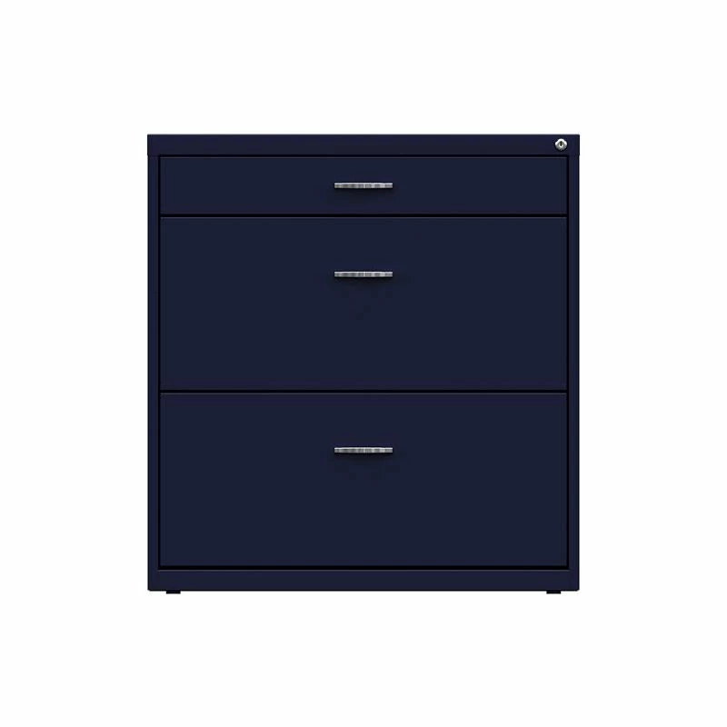 Wholesale ✨ Hirsh Industries LLC Space Solutions 30"W Metal 3 Drawer Home Office File Cabinet Navy ✔️ 1 Wholesale ✨ Hirsh Industries LLC Space Solutions 30"W Metal 3 Drawer Home Office File Cabinet Navy ✔️