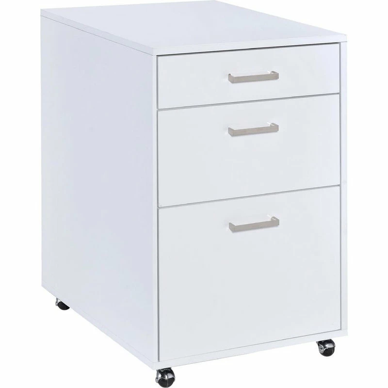 Cheap ๐คฉ Acme Furniture Acme File Cabinet In White High Gloss And Chrome Finish 92454 ๐ฅ 3 Cheap ๐คฉ Acme Furniture Acme File Cabinet In White High Gloss And Chrome Finish 92454 ๐ฅ - Image 3