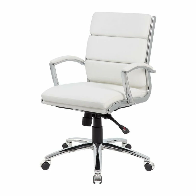 Best deal ❤️ Boss Office Products Boss Office Executive CaressoftPlus Chair With Metal Chrome Finish In Mid Back ❤️ 4 Best deal ❤️ Boss Office Products Boss Office Executive CaressoftPlus Chair With Metal Chrome Finish In Mid Back ❤️ - Image 4