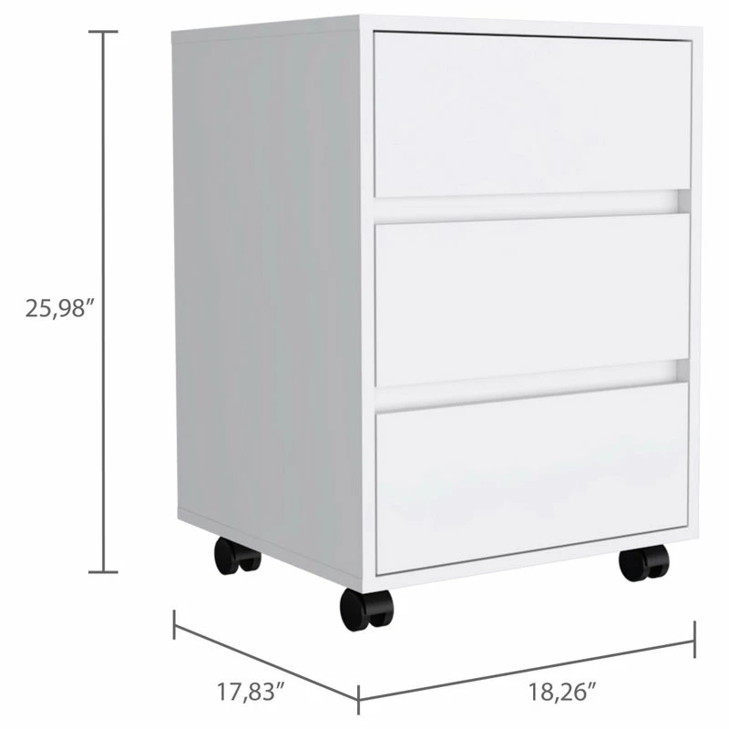 Coupon 👏 DEPOT ESHOP LLC Ibero 3 Drawer Filing Cabinet, White 😀 5 Coupon 👏 DEPOT ESHOP LLC Ibero 3 Drawer Filing Cabinet, White 😀 - Image 5