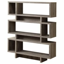 New 😍 Monarch Contemporary Bookcase In Dark Taupe Finish I 3251 ✨