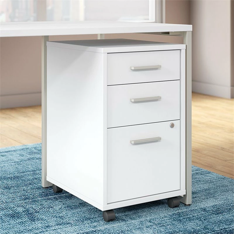 Best deal ๐คฉ Bush Business Furniture Method 3 Drawer Mobile File Cabinet In White - Engineered Wood ๐ฏ 2 Best deal ๐คฉ Bush Business Furniture Method 3 Drawer Mobile File Cabinet In White - Engineered Wood ๐ฏ - Image 2