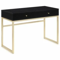 Promo 👏 Belleze 42" Home Office Writing Computer Desk Console Table, Black 😀
