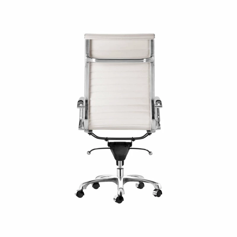 Discount ๐คฉ Modern Selections Modern L Ribbed High Back Management Office Chair, White ๐ 3 Discount ๐คฉ Modern Selections Modern L Ribbed High Back Management Office Chair, White ๐ - Image 3