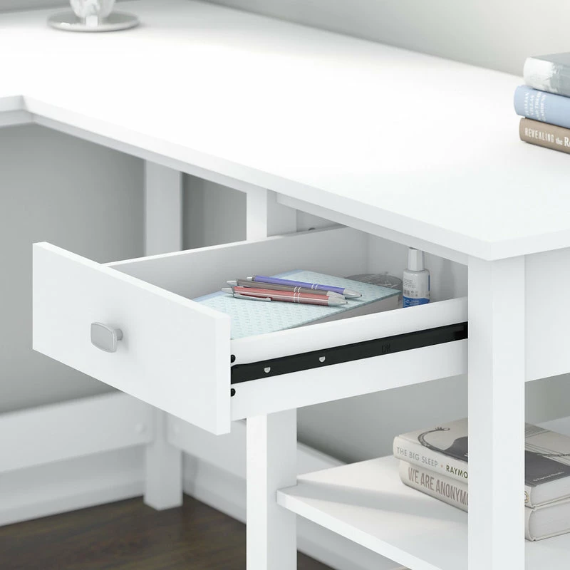 Outlet ๐ Bush Industries Broadview 60W L-Shaped Computer Desk With Storage, White ๐ฅฐ 4 Outlet ๐ Bush Industries Broadview 60W L-Shaped Computer Desk With Storage, White ๐ฅฐ - Image 4
