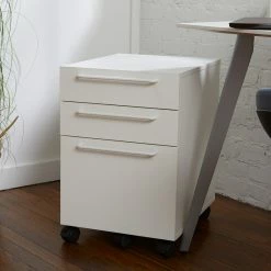 Deals 👏 Unique Furniture Sit-Stand Collection Wood Mobile Pedestal With Castors, White 👏 14 Deals 👏 Unique Furniture Sit-Stand Collection Wood Mobile Pedestal With Castors, White 👏 -COASTER Shop 6481a2de0f03fada 1489 w800 h800 b0 p0