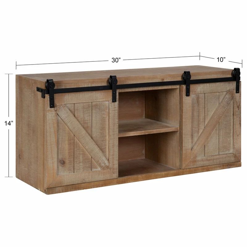 Promo ๐ Uniek Cates Decorative Wall Cabinet, Rustic Brown 30x10x14 ๐ 2 Promo ๐ Uniek Cates Decorative Wall Cabinet, Rustic Brown 30x10x14 ๐ - Image 2