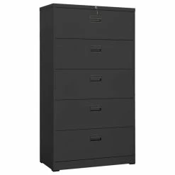 Best deal 🔥 Vida XL LLC VidaXL Filing Cabinet Anthracite 64.6" Steel Office Storage Cabinet Furniture 🧨