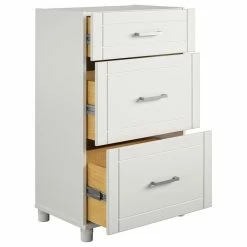 Hot Sale 🔥 SystemBuild Abington 24" 3 Drawer Base Cabinet, White 🎁 -COASTER Shop 756163e6002e9a20 5886 w800 h800 b1 p0