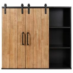 Flash Sale 🛒 Uniek Samuels Sliding Two Door Decorative Cabinet, Rustic Brown 30x7.25x27.5 😉 -COASTER Shop 7931a1250fb832ef 4972 w800 h800 b1 p0