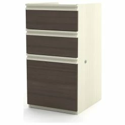 Budget ✨ Bestar Prestige Pedestal (ready-to-assemble) In White Chocolate & Antigua 🌟