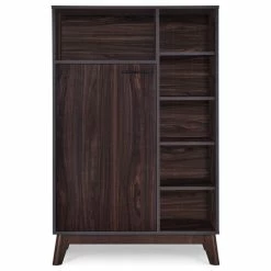 Promo 🔥 GDFStudio Deschutes Mid-Century Multi-Functional Cabinet, Wenge 🛒