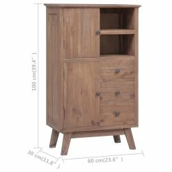 Best reviews of ⭐ Vida XL LLC VidaXL Solid Teak Wood Highboard Storage Drawer Book Wine Cabinet Sideboard 🌟 -COASTER Shop 85f1ddff00bb8f7b 8870 w800 h800 b1 p0