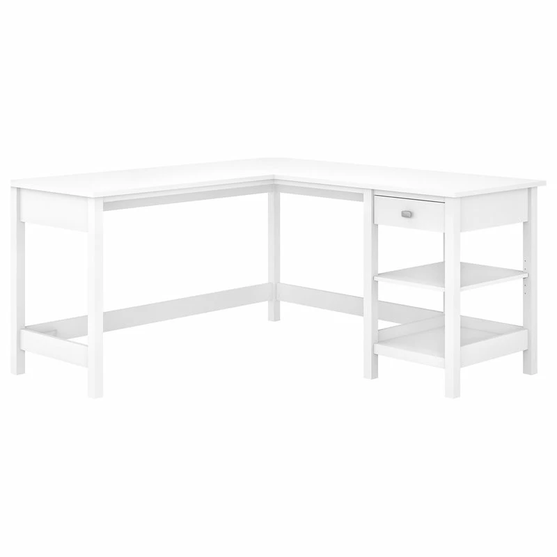 Outlet ๐ Bush Industries Broadview 60W L-Shaped Computer Desk With Storage, White ๐ฅฐ 1 Outlet ๐ Bush Industries Broadview 60W L-Shaped Computer Desk With Storage, White ๐ฅฐ
