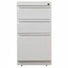 Wholesale 🎁 Bowery Hill 3 Drawer Mobile File Cabinet In White 🎁